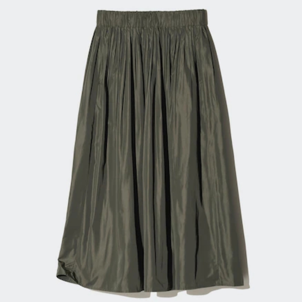 ☆Uniqlo Olive Green Pleated Skirt☆